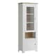 image 1 of Celesto 2 Door Display Cabinet in White and Oak