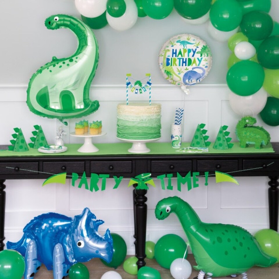 image 1 of Pack of 8 Blue & Green Dinosaur 9oz Paper Cups