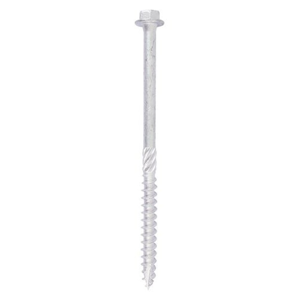 image 1 of Timco - Heavy Duty Timber Screws - Hex - Exterior - Silver (Size 10 x 150 - 10 Pieces)