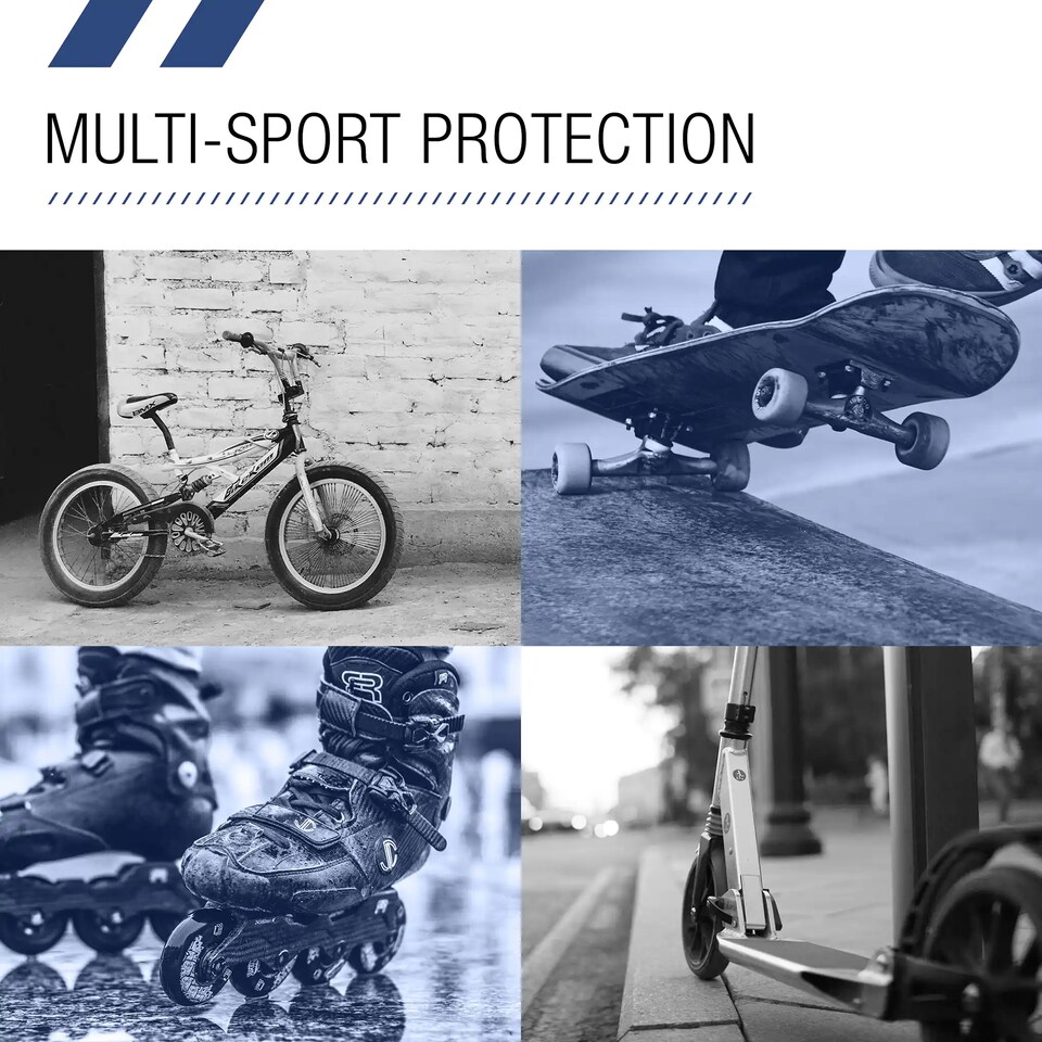 image 1 of Kids Multi Sport Helmet Navy 5+