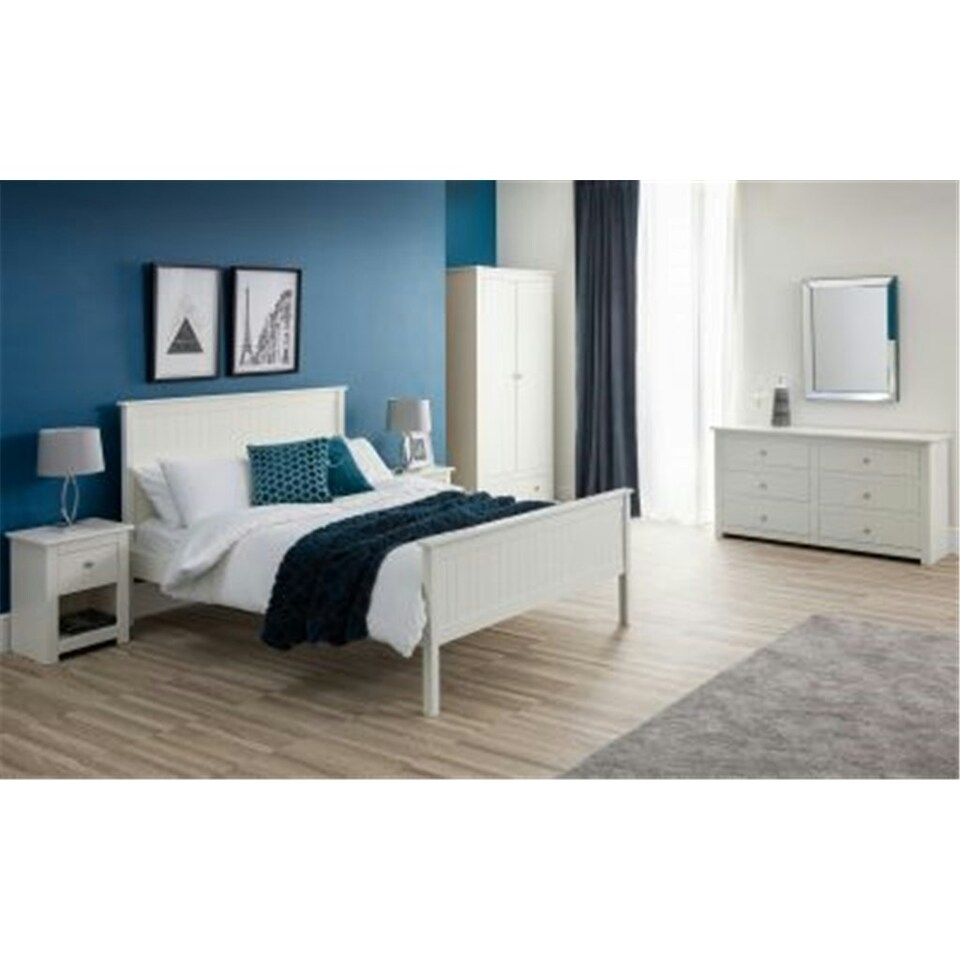 image 1 of Traditional Surf White Bedside Drawer - 1 Drawer