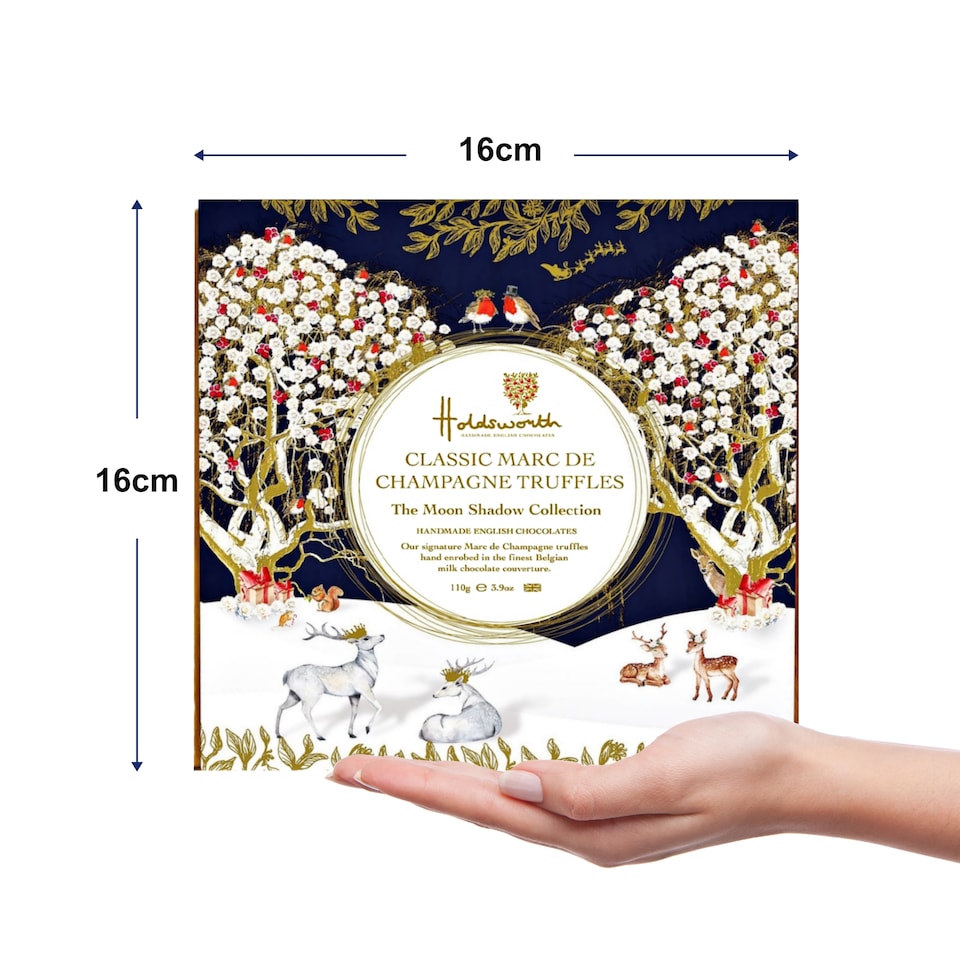 image 1 of Holdsworth Chocolates Marc De Champagne Christmas Gift Box 110g