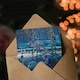 image 3 of Wassily Kandinsky Art Card Riding Couple in Russian Cityscape