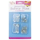 image 1 of 80 SAFETY PINS SILVER Assorted Sizes PACK Small Medium Large Sewing Crafts