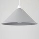 image 2 of ValueLights Retro Style Metal Ceiling Pendant Light Shade In Gloss Grey Finish