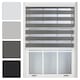 image 1 of Day and Night Zebra Roller Blind 235cm Wide x 210cm Long | Grey | Dark Grey