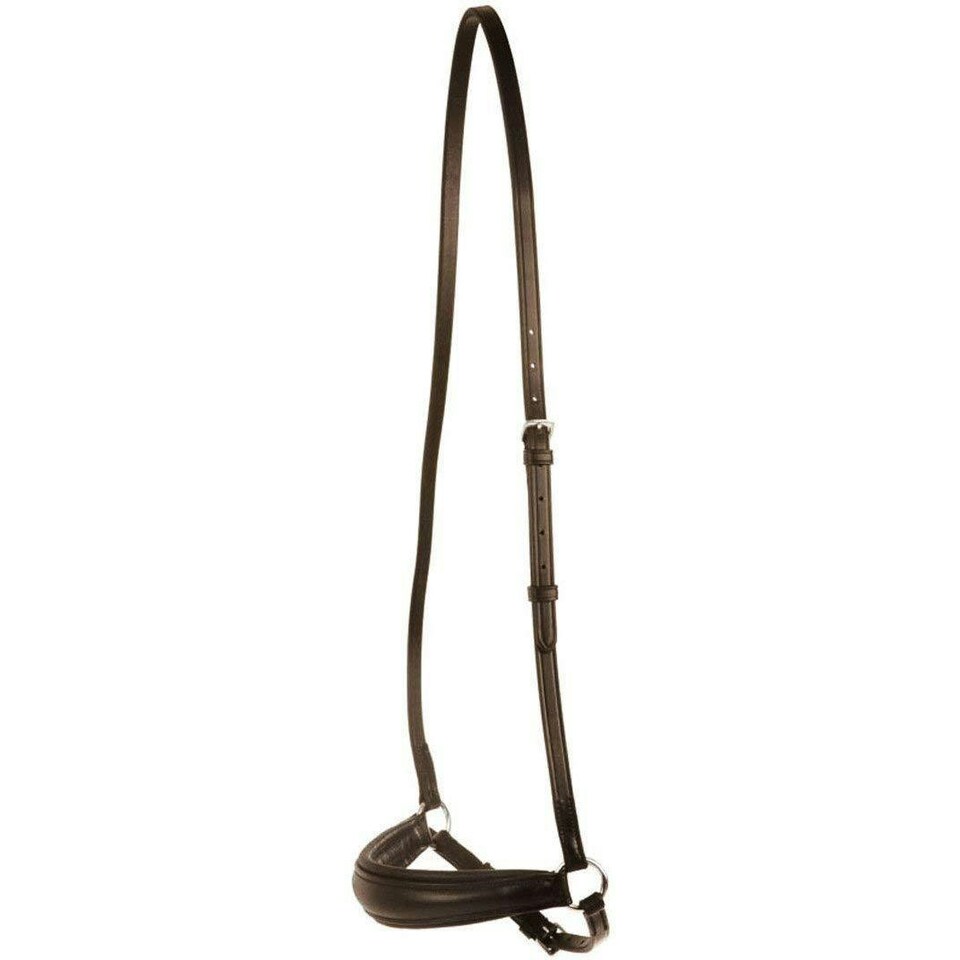 image 1 of Collegiate Leather Drop Noseband IV - Brown - Full