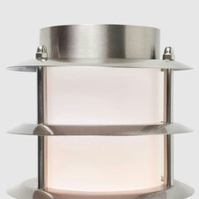 ValueLights Wharf Outdoor PIR Sensor Stainless Steel Wall Light Lantern & Warm White LED Bulb