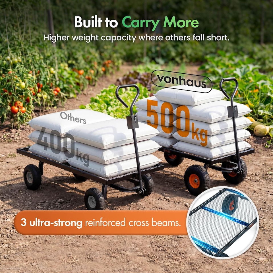image 1 of VonHaus 230L Festival Cart on Wheels with 500Kg Max Load