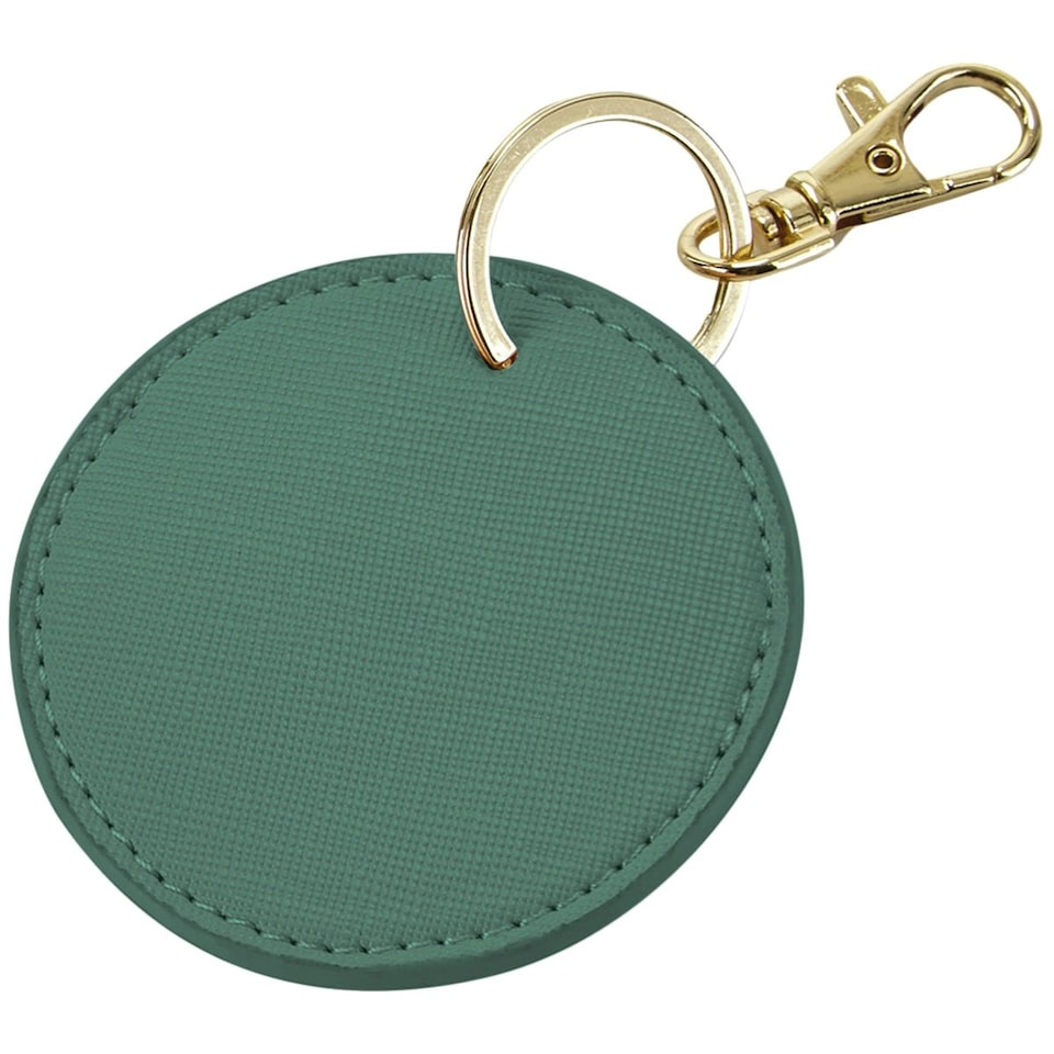 Bagbase Boutique Circular Leather-Look PU Keyclip - Sage Green - One Size