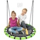 image 1 of AIYAPLAY Kid Nest Swing Seat, 100cm Diameter Round Saucer Swing Set, Black