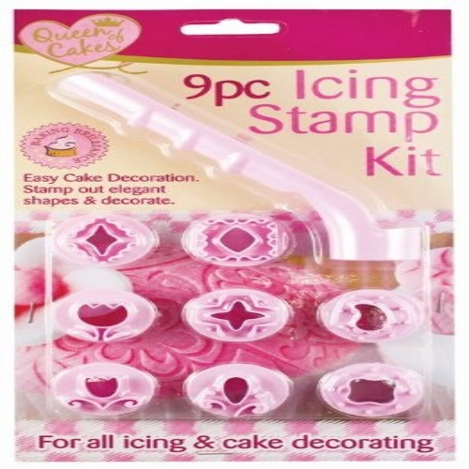 image 1 of Queen of Cakes S/9 FONDANT STAMP SET