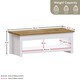 image 3 of Vida Designs Arlington Top Coffee Table Shaker Side Living Room Table, White & Oak