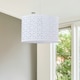 image 9 of First Choice Lighting Set of 2 White Laser Cut 33cm Pendant Lightshades White