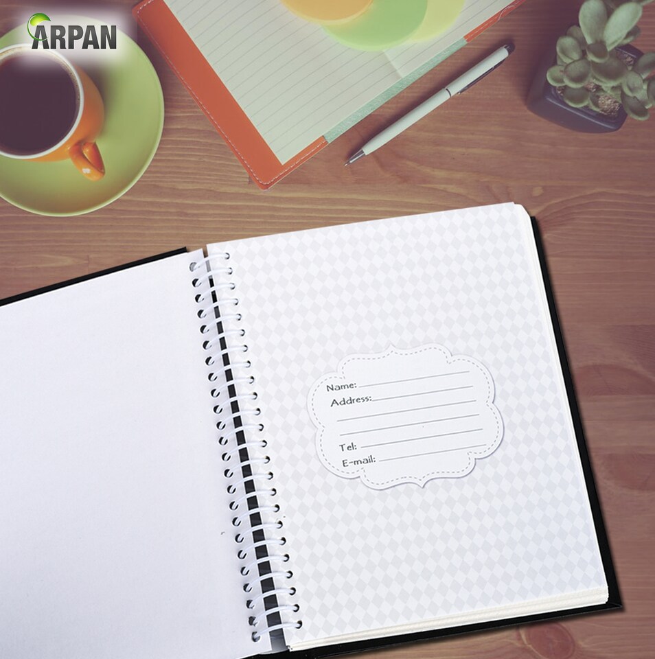 image 1 of ARPAN Self Adhesive Spiral Ring Binding Photo Album – 36 Sheets / 72 Sides – Large Sticky Page Scrapbook Memory Album for Photos, Keepsakes & Special Occasions