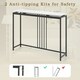 image 8 of COSTWAY 120cm Console Table Faux Marble Sofa Side End Table White Black