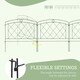 image 4 of Outsunny 6PCs Decorative Garden Fencing 24in x 12ft Metal Border Edging