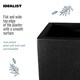 image 8 of Tall Tapered Black Light Concrete Garden Planter H65 L32 W32 cm, 67 ltrs Cap.