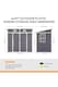 image 3 of Living and Home 6x4FT Outdoor Garden Storage Shed, Light Grey | Grey | Light Grey | 1