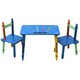 image 1 of Childrens Wooden Crayon Table and Chairs Set Kids Room Furniture
