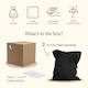 image 8 of Icon Adults Giant Indoor Outdoor Floor Cushion Bean Bag, Black