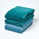 image 5 of Homescapes Blue Velvet Quilted Throw - 125 x 150 cm Blue