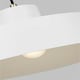 image 2 of Candor 1 Light Pendant, Matt White, E27
