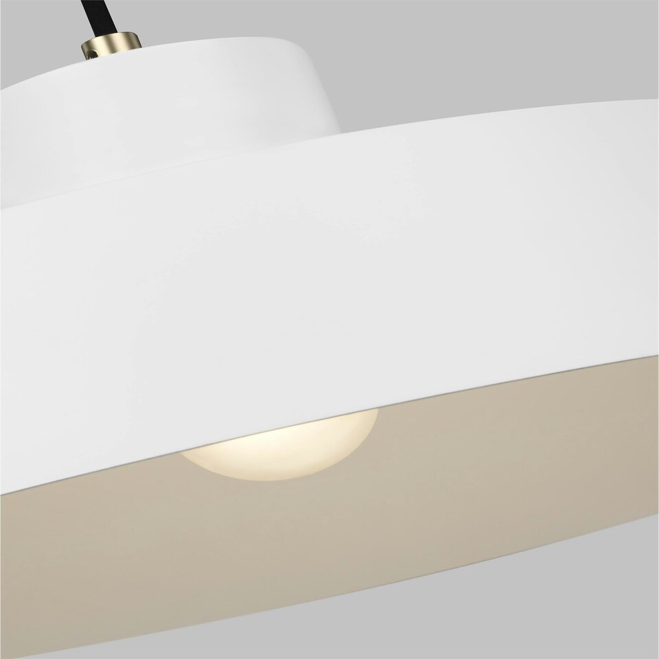 image 1 of Candor 1 Light Pendant, Matt White, E27