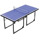 image 1 of HOMCOM Tennis Table Ping Pong Foldable with Net Game Steel 183cm Indoor, Blue