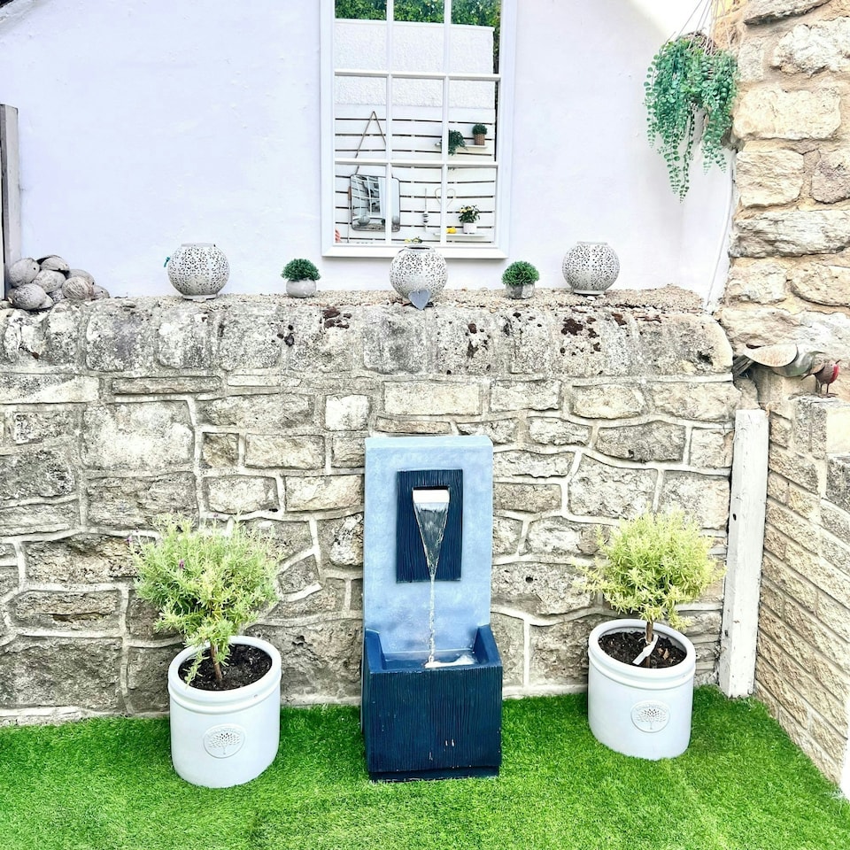 image 1 of Outdoor Contemporary Water Feature Cement
