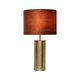 image 2 of Amber - Gold Touch Operated 40cm Table Lamp Burnt Orange Velvet Shade
