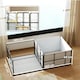 image 7 of PawHut 7 Panel Whelping Box for Dogs, Dog Playpen with Whelping Pads 