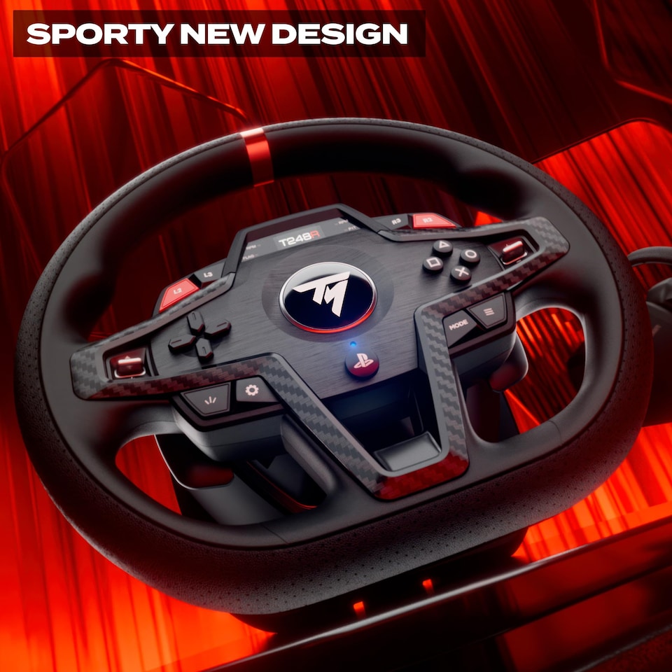 image 1 of T248R Force Feedback Racing Wheel & Pedal Set - PS5 & PC [PlayStation 5]