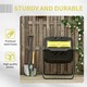 image 6 of Outsunny 160L Outdoor Tumbling Compost Bin with Dual Chamber Yellow | Yellow | One Size