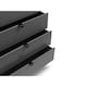 image 6 of Premium Nova 6 Drawer Wide Chest - Storm Grey & Black