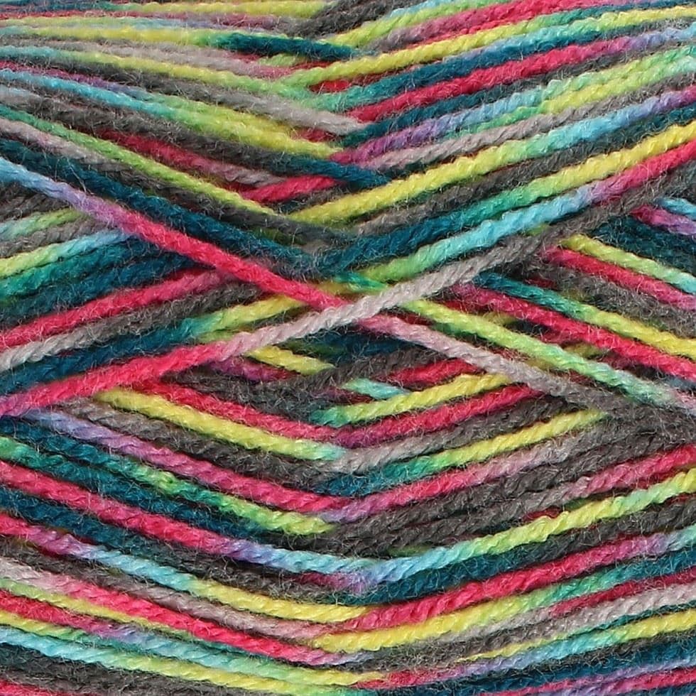 Multicoloured King Cole Multicoloured Jitterbug DK Yarn (Value Pack 12 x 100g Balls ...