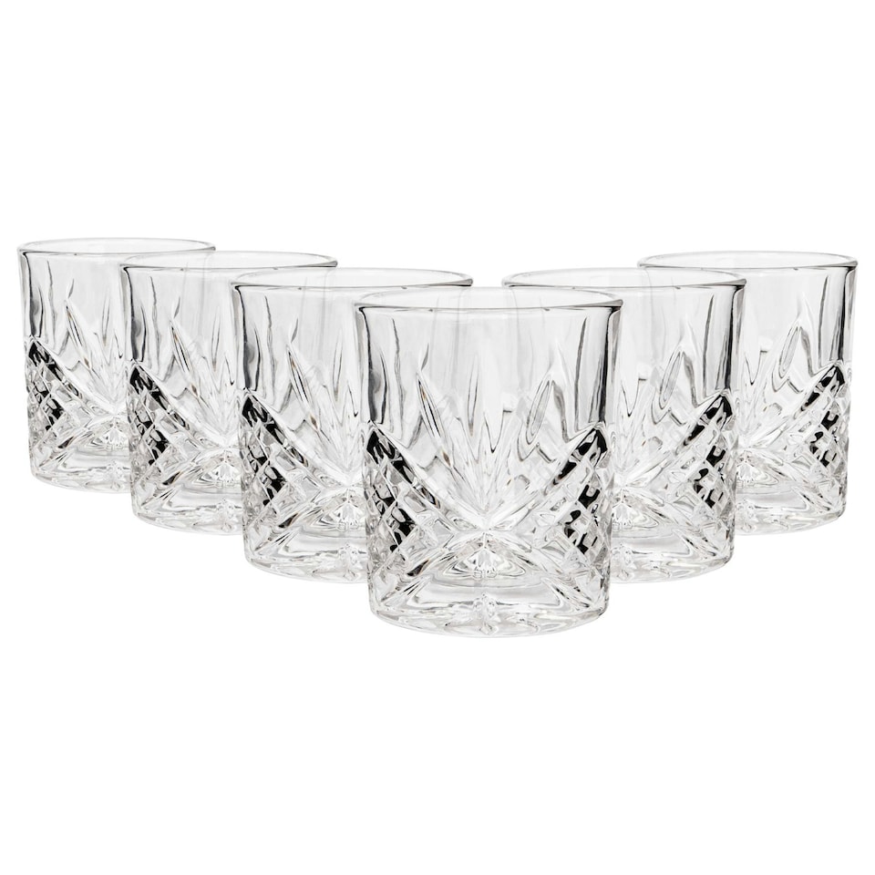 image 1 of Rink Drink Classic Whisky Glasses - 310ml - Pack of 6 Clear