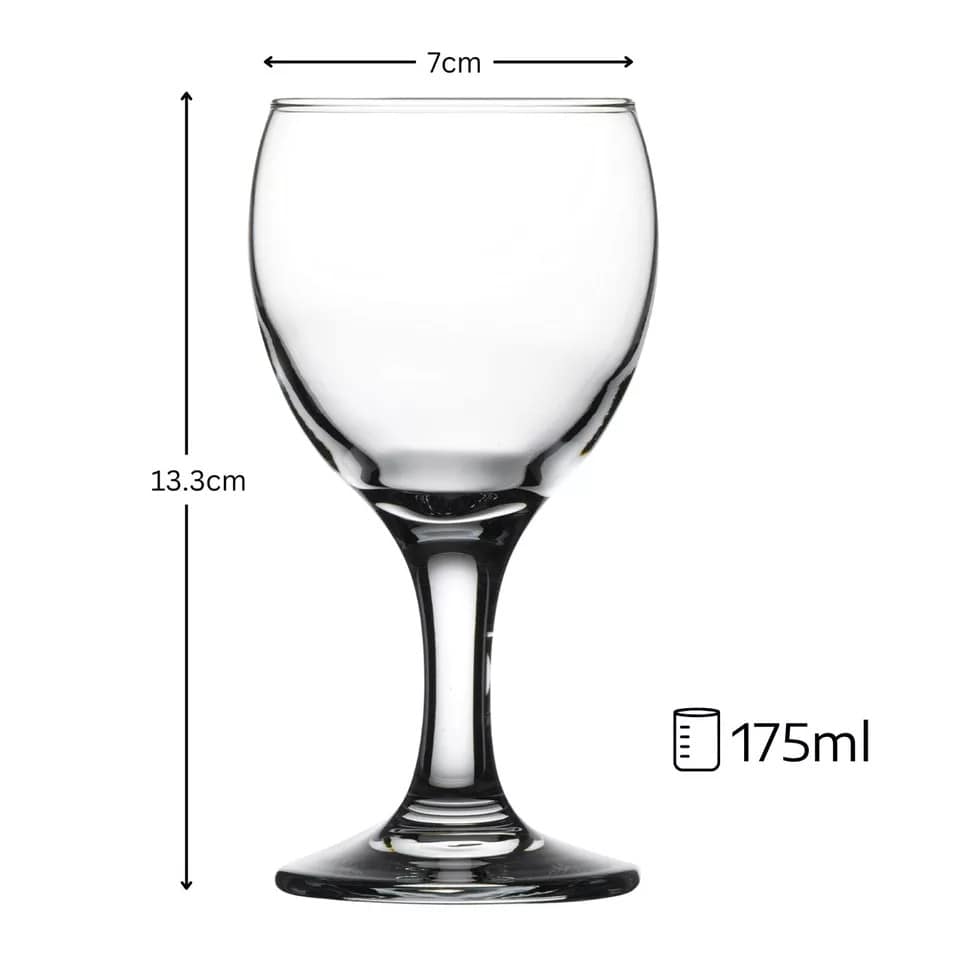 image 1 of Pasabahce White Wine Glasses - 175ml