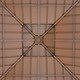 image 8 of Outsunny 3x(3)M Double-Tier Hardtop Gazebo, Outdoor Patio Shelter, Brown