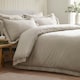 image 1 of Catherine Lansfield Classic Lattice Lace Duvet Cover Set Natural | Cream | Natural | Super King
