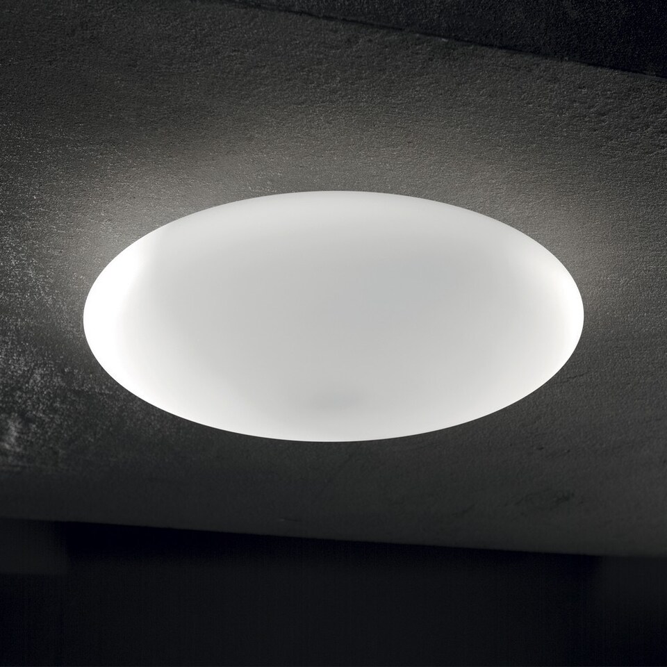 image 1 of Smarties Bianco  3 Light Large Ceiling Flush Light White, E27