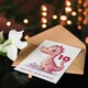 image 4 of Cute Pink Dinosaur Cartoon Kids Age 10 Year Child 10th Birthday Card