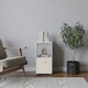 image 3 of 2-Cube Shelving Unit With Inserts White | White / Grey