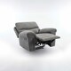 image 2 of Fosse Manual Recliner Fabric Chair (Dark Grey)