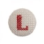 Red on White Letter L
