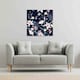 image 2 of Tropical White & Pink Flowers (Canvas Print) 46 x 46 x 4cm