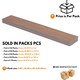 image 3 of NOVECRAFTO Self Adhesive Vinyl Floor Planks – Peel & Stick Flooring – Light Brown Wood Effect – Easy DIY Installation – Durable & Waterproof Tiles Brown | 2.78 sqm