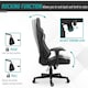 image 4 of Vinsetto High Back Racing Gaming Chair Reclining Computer Chair w/ Head Pillow