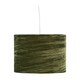 image 3 of Set of 2 Green Crushed Velvet 30cm Pendant Lightshades Green