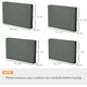 image 7 of Outsunny Cushion Cover Replacement Patio Rattan Furniture Seat Cover Grey | Grey | Deep Grey | 2x 54x57.5x8cm, 2x 52x57.5x8cm, 2x 54x37x8cm, 2x 52x37x8cm | 1